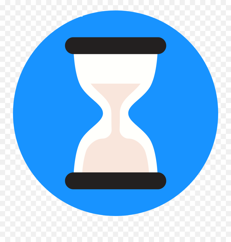 Career Glow Up Png Hourglass Icon Blue Red