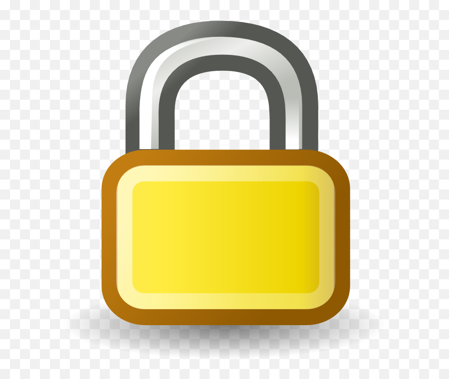 Yellow Lock Icon - Lock Icon Transparent Png,Lock Png