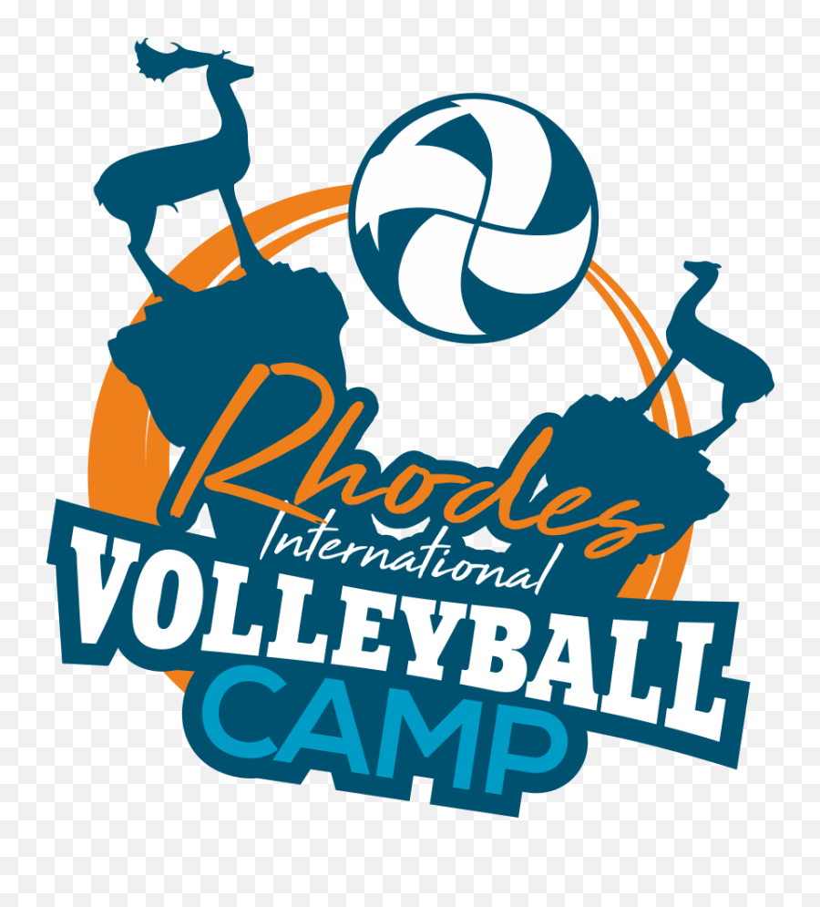 Rhodes International Volleyball Camp U2013 2019 - Graphic Design Png,Volleyball Transparent
