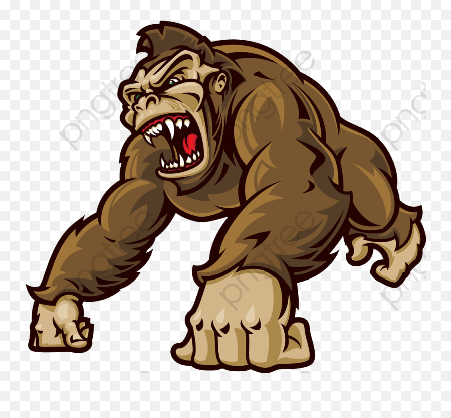 Cartoon Clipart - Gorilla Cartoon Png,Gorilla Cartoon Png