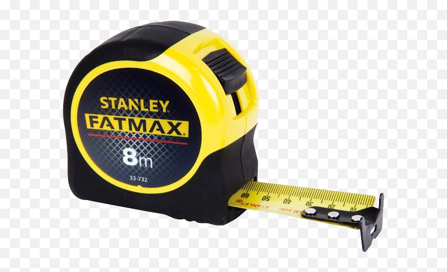 Measure Tape Transparent Background Png Play - Stanley Fatmax 10m Tape Measure,Shovel Transparent Background
