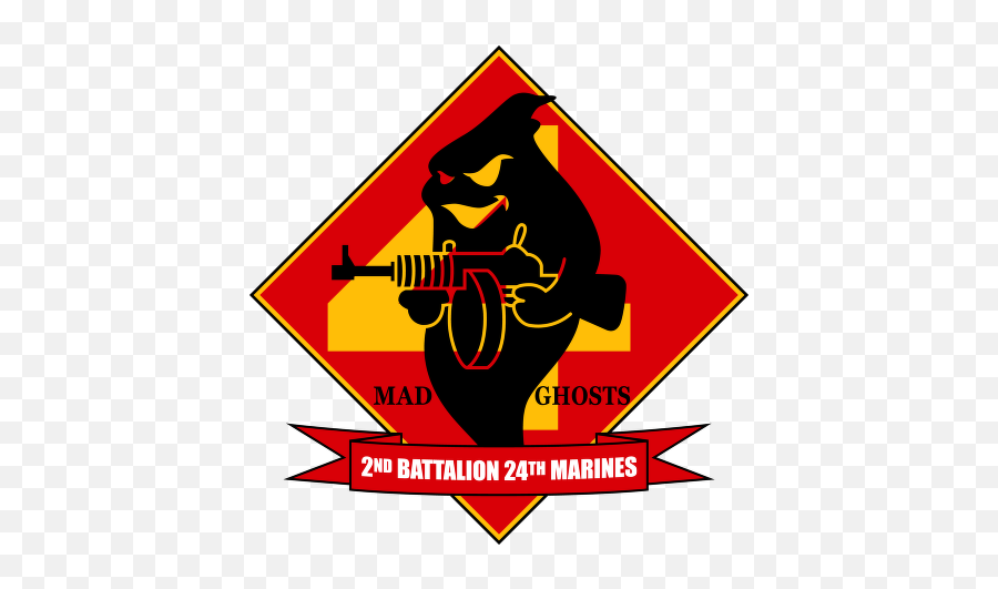 2nd Battalion 24th Marine Regiment Usmcr Logo Vector - Mad Ghost 2nd 24th Marines Png,Marine Corps Logo Vector