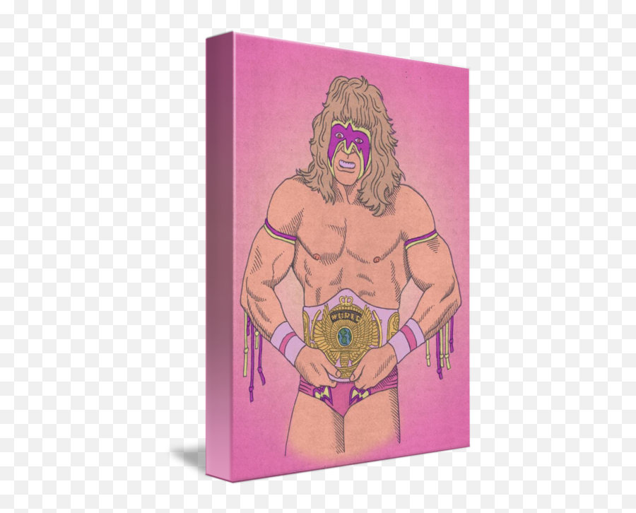 The Ultimate Warrior By Mario Zucca - Wwf Ultimate Warrior Drawing Png,Ultimate Warrior Png
