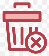 Delete Trash Interface Ui Garbage Can Bin - Delete Icon Png