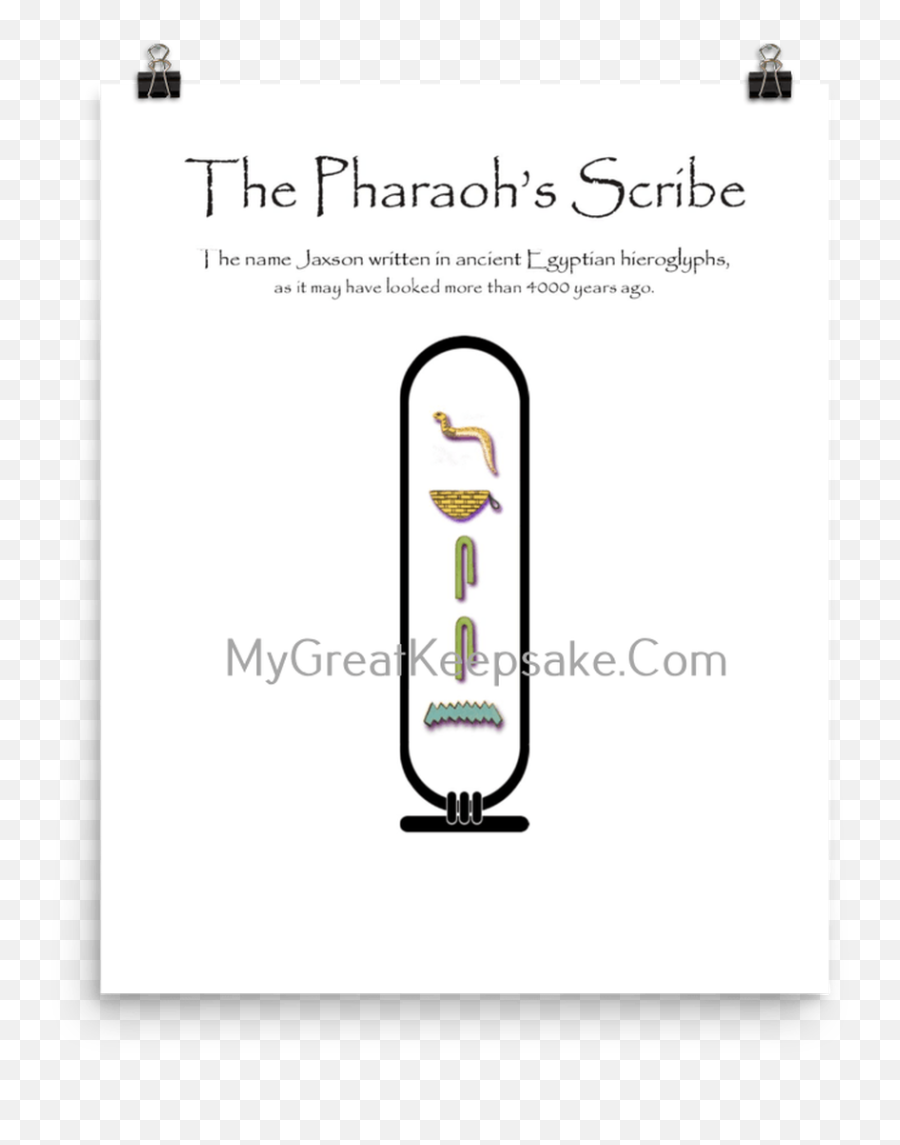 Jaxson Pharaohu0027s Scribe - Aaron In Hieroglyphics Png,Hieroglyphics Png