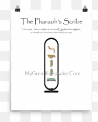 Jaxson Pharaohu0027s Scribe - Aaron In Hieroglyphics png