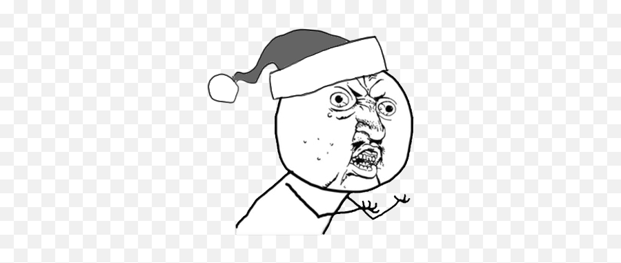 Hand Drawn Icons - You No Follow Meme Png,Santa Hats Png