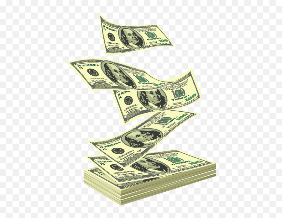 Money Overflowing From Bag Transparent Background - Raining Money No Watermark Png,Money Bag Transparent