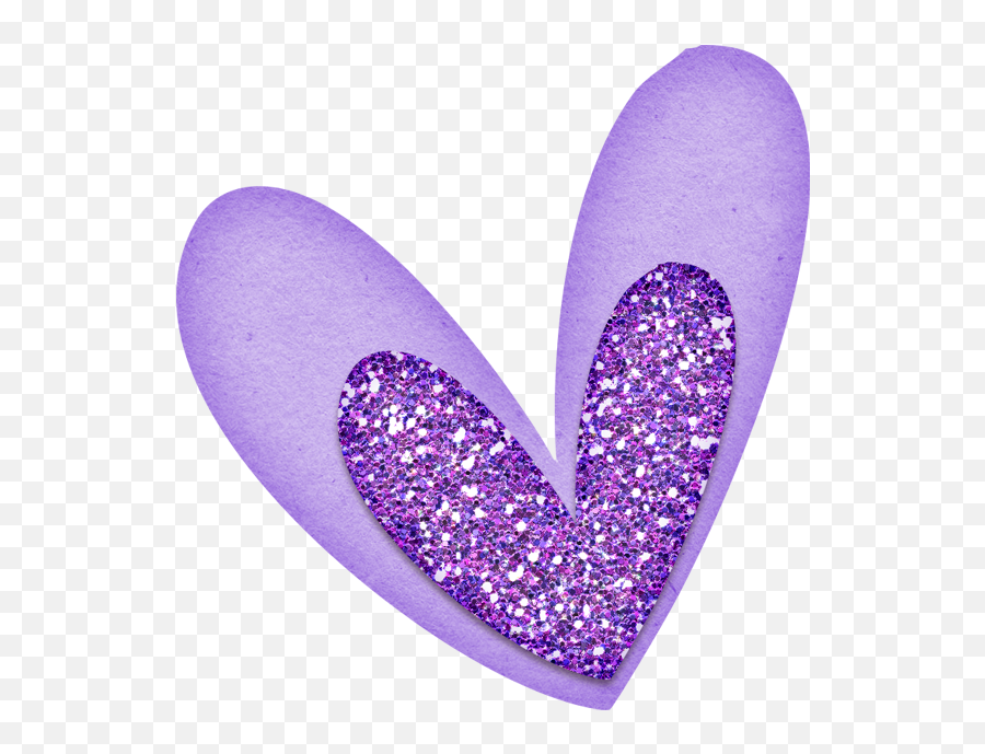 Glitter Heart Png - Ladylony Glitter Glitter Heart Clipart Purple,Purple Glitter Png