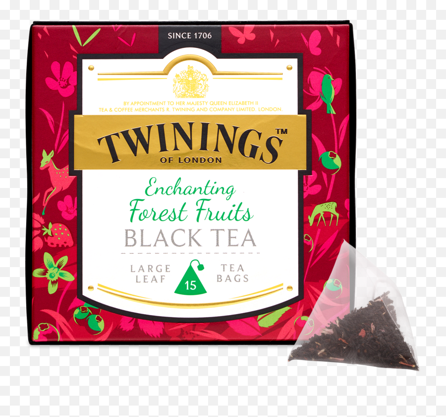 Discovery Collection Enchanting Forest Fruits Black Tea - Pyramid Tea Bags Twinings Tea Bags With Plastic Png,Tea Bag Png