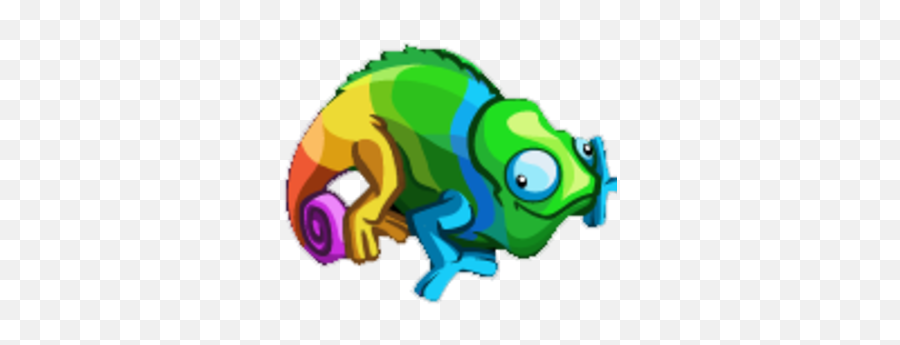 Rainbow Chameleon - Clip Art Png,Chameleon Png