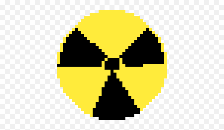 Pixilart - Radioactive Symbol By Blueracergirl Circle Png,Radioactive Symbol Transparent