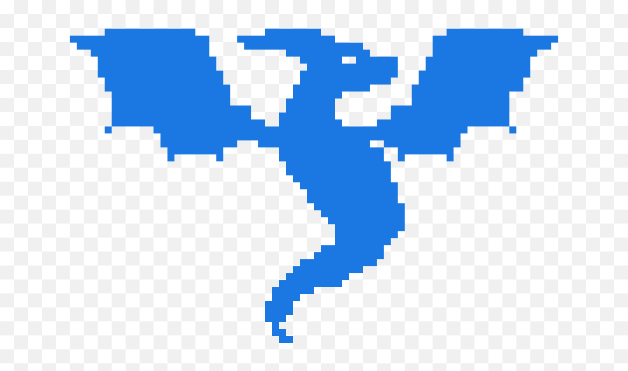 Sapphiesenthiss Dragon Logo Pixel Art Maker - Pixel Art Dragon Logo Png,Dragon Logo
