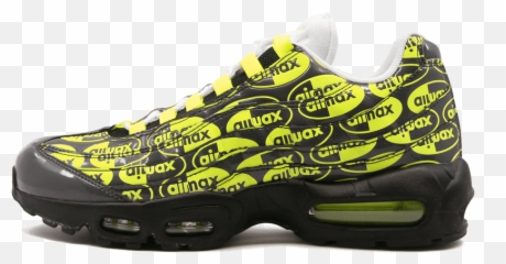Download Transparent Nike Check Png - Shoe Air Max 95 Green And Black