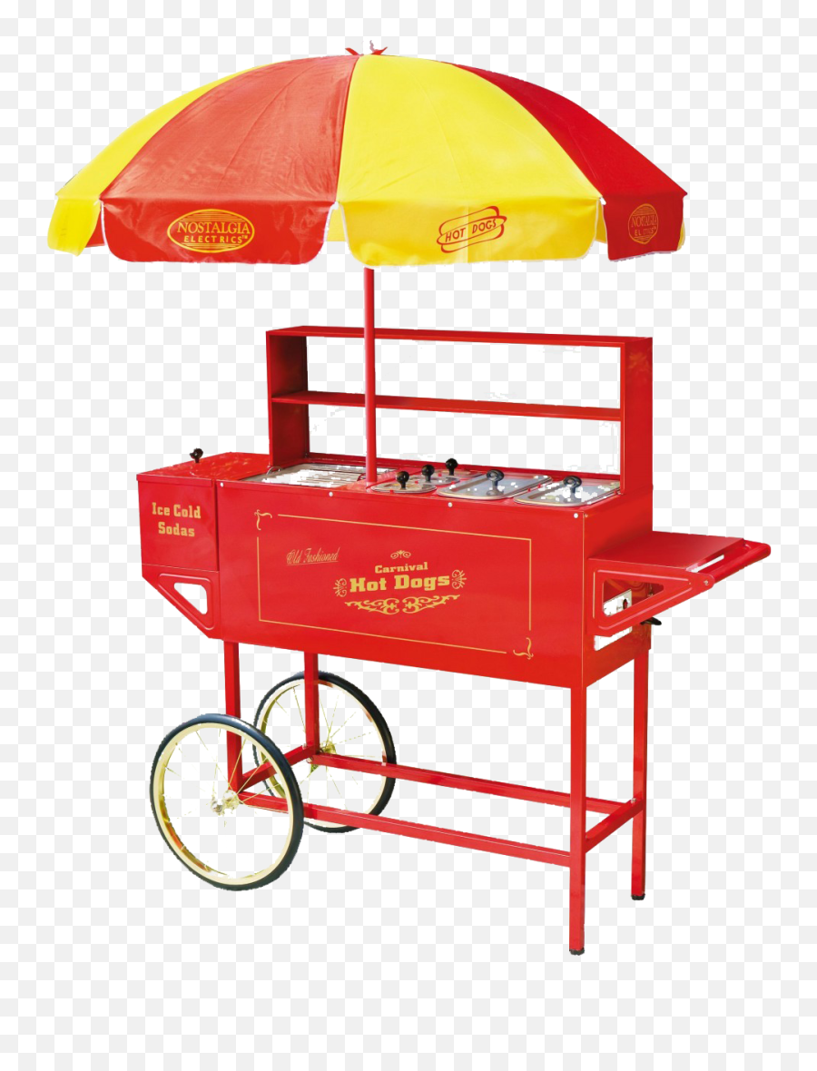 Hot Dog Cart Novelty - Vintage Hotdog Cart Png,Hot Dog Transparent Background
