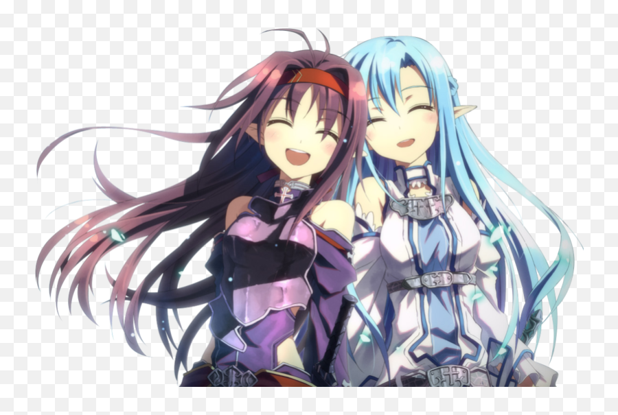 Sao Sword Art Online Anime Yuuki Asuna Zekken Kon - Asuna And Yuuki Png,Asuna Transparent