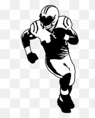 American Football Player - Silhouette Png