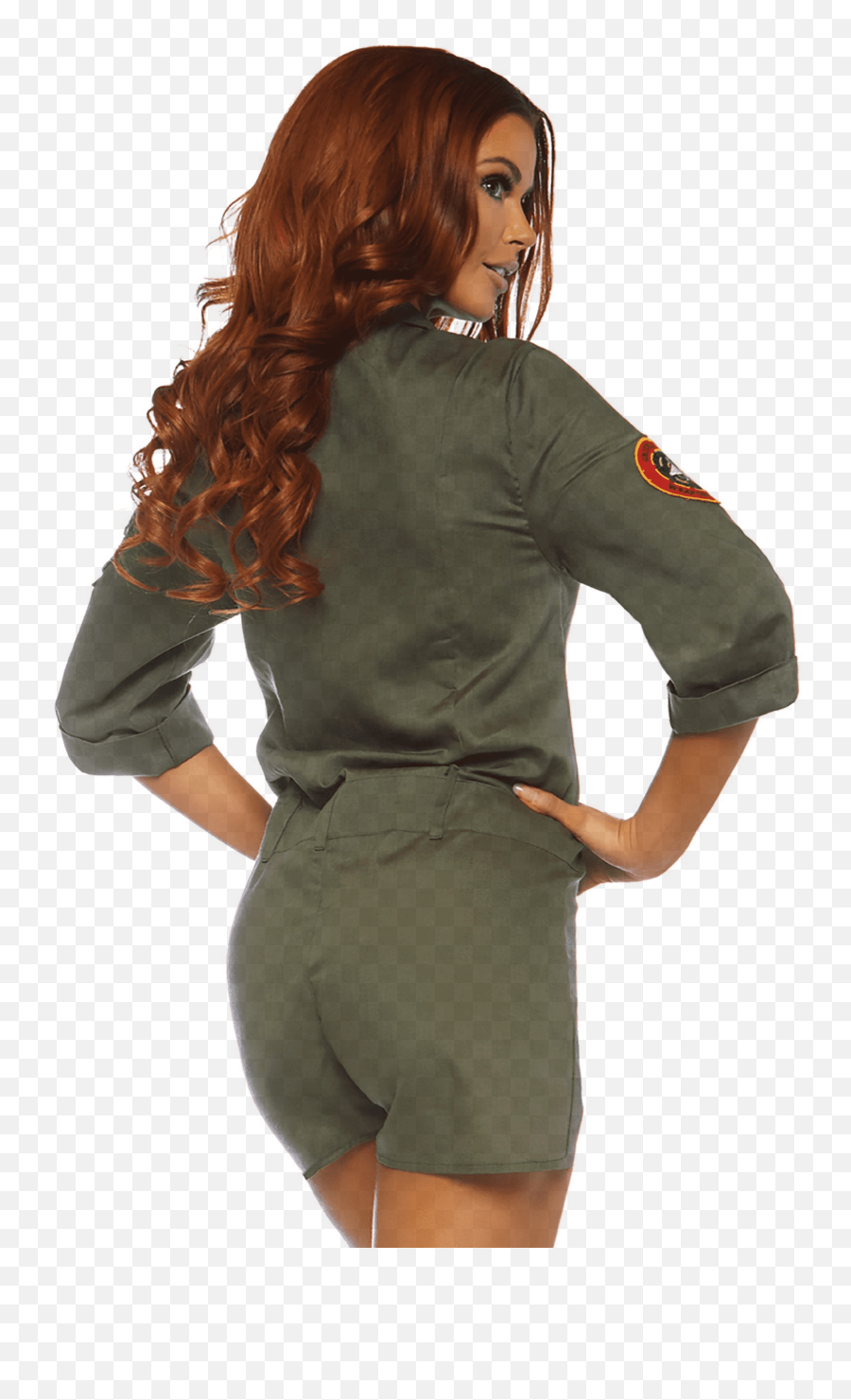 Top Gun Womenu0027s Flight Suit Romper Costume - Flight Suit Formal Png,Top Gun Png