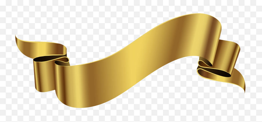 Download Visit - Gold Banner Image Transparent Background Clipart Transparent Background Banner Png,Banner Transparent Background