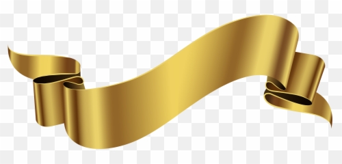Download Visit - Gold Banner Image Transparent Background Clipart png