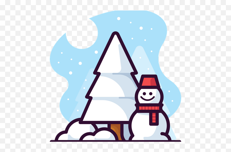 Winter Icon Of Colored Outline Style - For Holiday Png,Winter Png