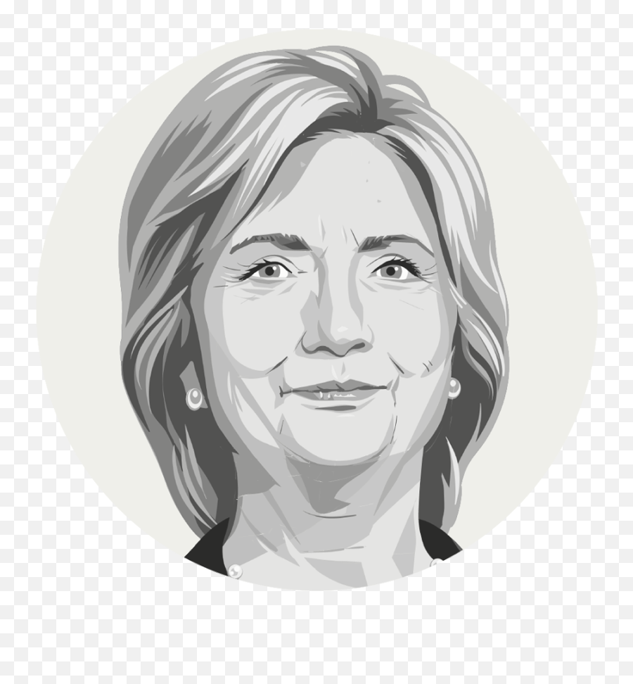 The 2016 Election Fact Checker - Hillary Clinton Caricature No Background Png,Hillary Clinton Face Png
