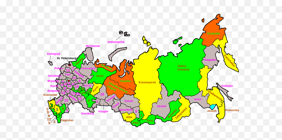 Russia The Trichinella Page Central Russian Upland Map Png Russian   3448204 Middle 