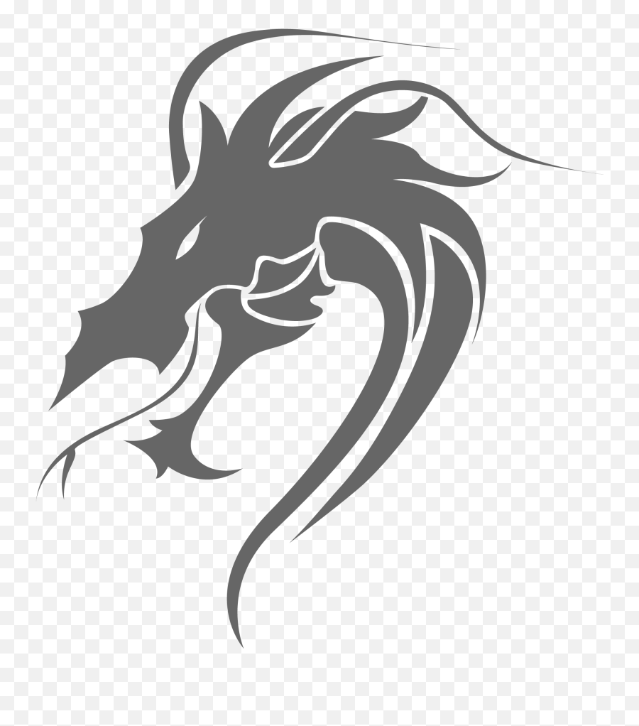 Download Dragon Tattoo Image - Transparent Dragon Head Png,Dragon Transparent