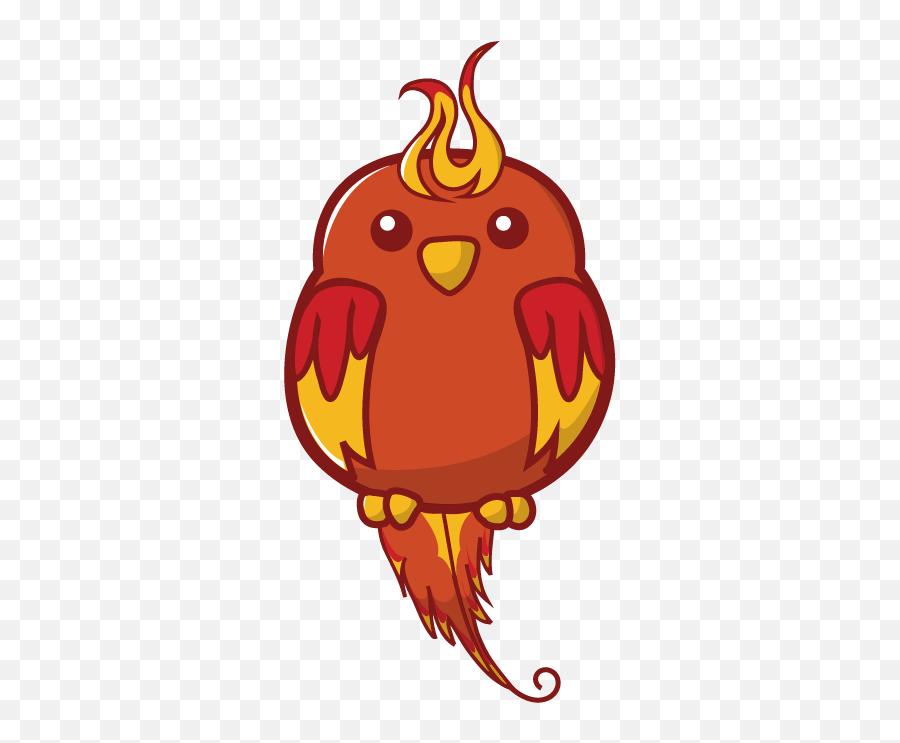 Cute Phoenix Cartoon - Big Png,Phoenix Transparent Background