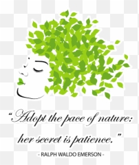 Quotes For Nature - Adopt The Pace Of Nature Her Secret Is Patience Happy Earth Day Tapestry Adopt The Pace Of Nature Quote Png,Patience Png