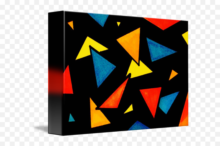Triangles Artwork - Horizontal Png,Neon Triangle Png