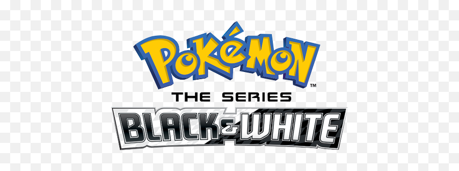 Black White - Pokemon Black And White Logo Png,Pokemon Logo Black And White