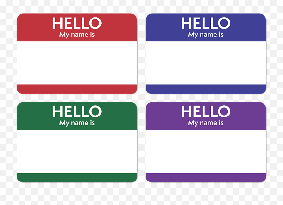 Download Hello My Name Is Purple Png - Sticker Paper Name Tags,Hello My Name Is Transparent