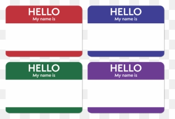 Download Hello My Name Is Purple Png - Sticker Paper Name Tags,Hello My Name Is Transparent