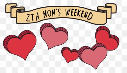 Series Of Snapchat Filters For Zta Sorority - Heart png
