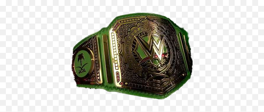 Wwe Greatest Royal Rumble Championship - Wwe Green Championship Belt Png,Royal Rumble Logo