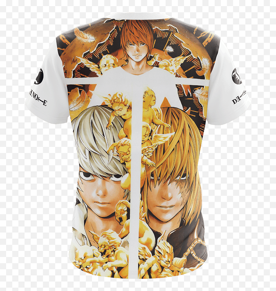 Death Note - Mello Near Light Yagami Unisex 3d Tshirt Obata Takeshi Death Note Png,Light Yagami Transparent