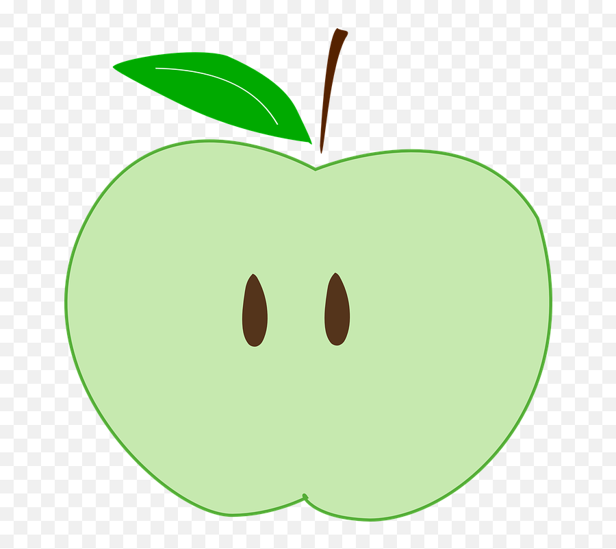 Green Apple Slice - Clip Art Png,Apple Slice Png