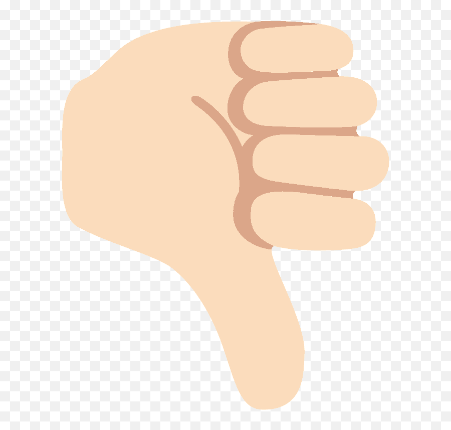 Thumbs Down Emoji Clipart - Emoji De Polegar Para Baixo Png,Thumbs Down Emoji Transparent