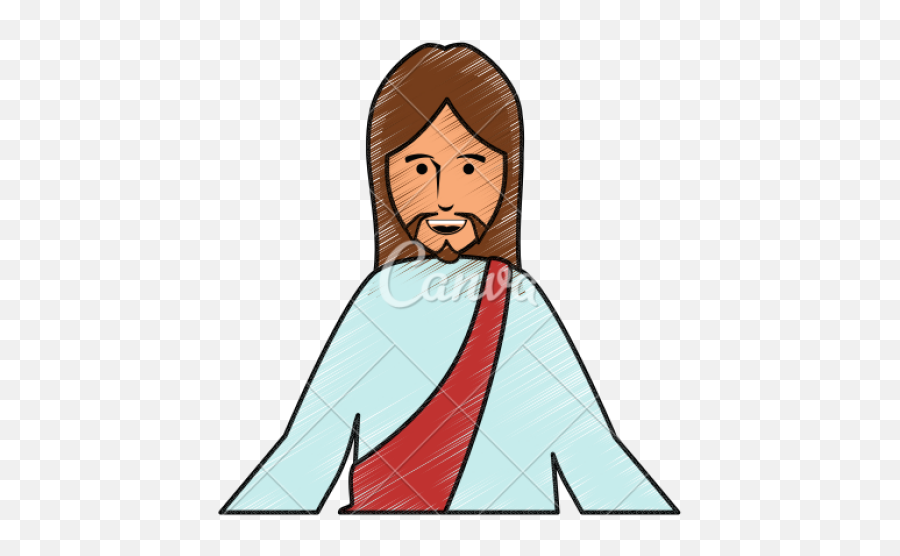 Download Hd Jesus Christ Cartoon - Png Jesus Cartoon,Jesus Face Png