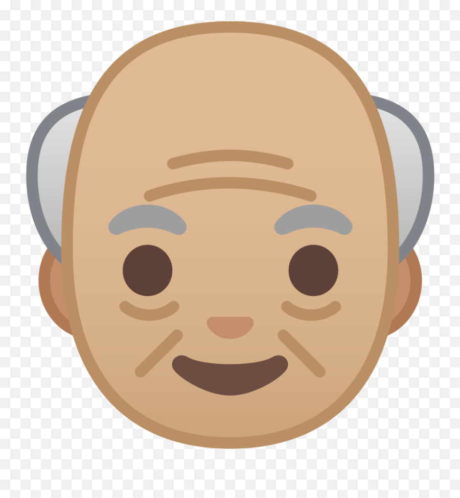 Old Man Medium Light Skin Tone - Old Man Emoji Png,Old Man Png