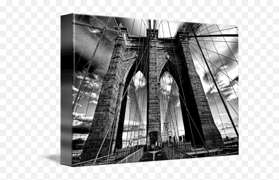 Brooklyn Bridge In Black White - Still Life Photography Png,Brooklyn Bridge Icon
