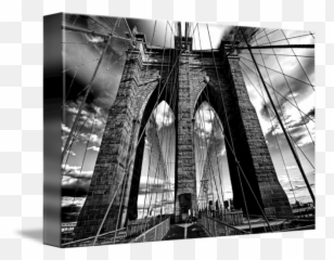 Brooklyn Bridge In Black White - Still Life Photography png