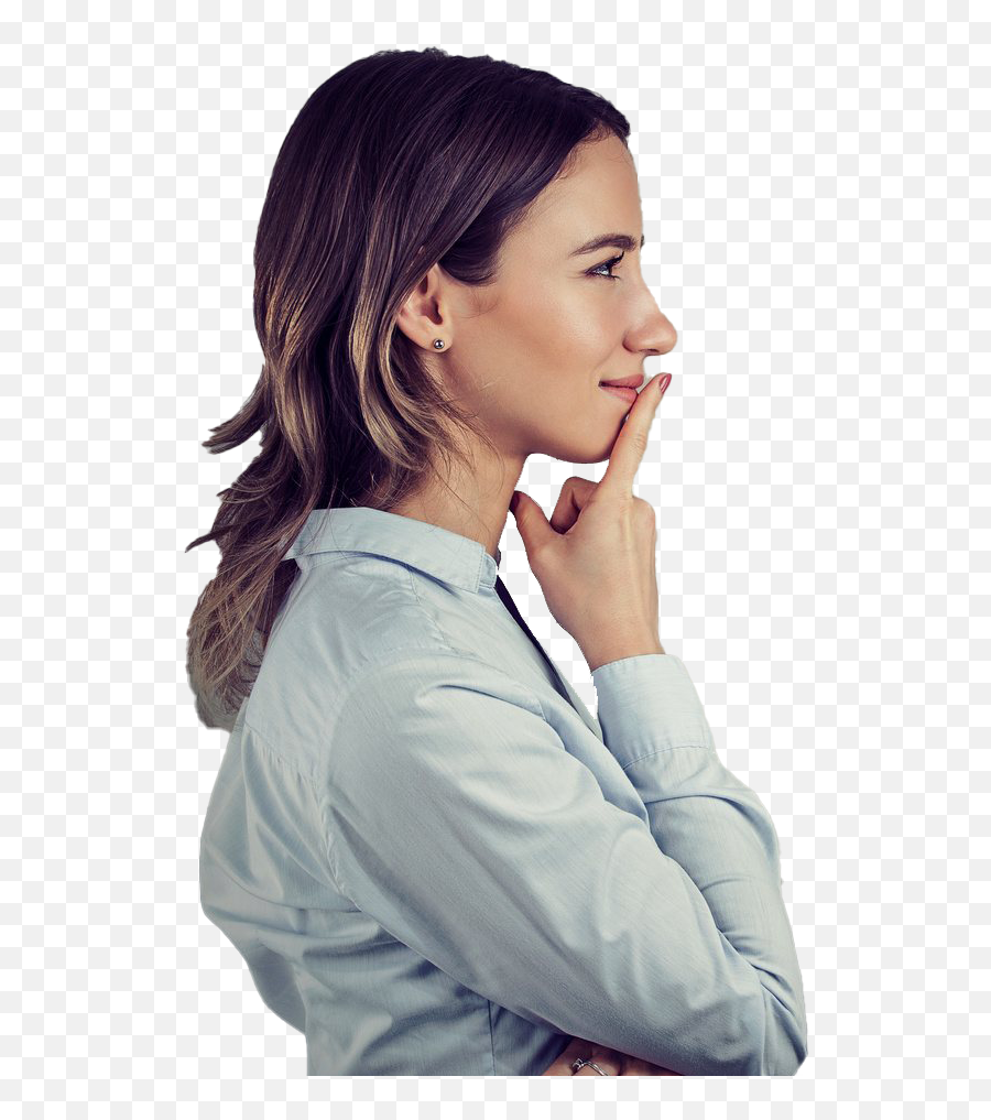 Thinking Woman Png Transparent Images All - Women Thinking Png,Woman Transparent