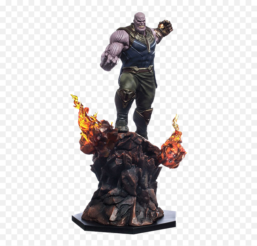 Avengers Infinity War - Thanos 110th Scale Statue By Iron Png,Infinity Gauntlet Logo