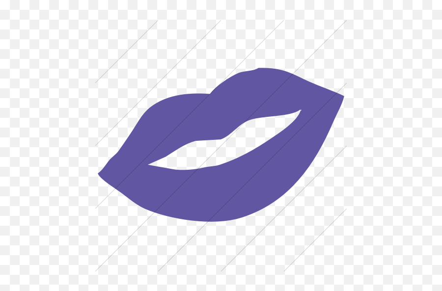 Iconsetc Simple Purple Classica Smiley Lips Icon - Language Png,Lip Icon