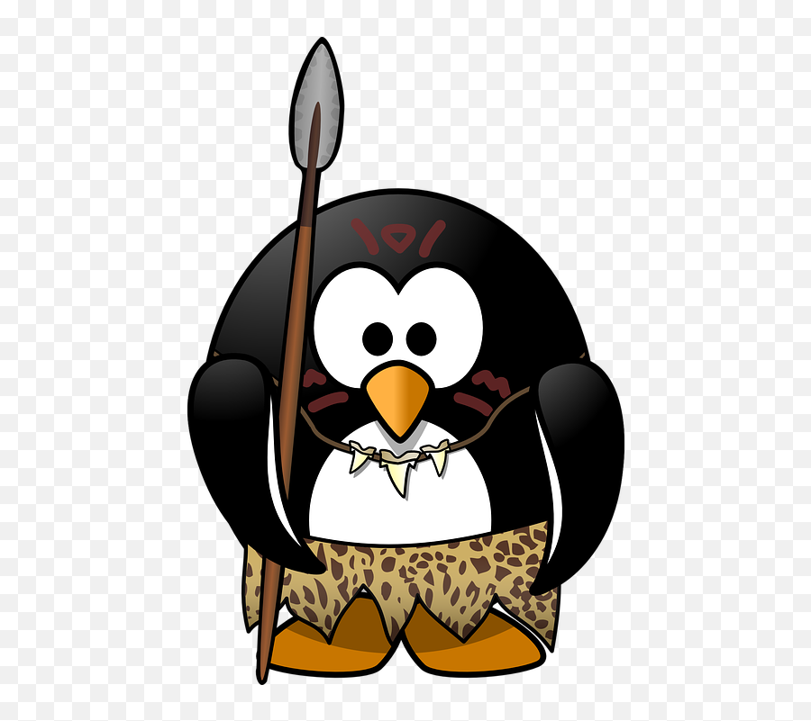Penguin Tux Neanderthal - Bronze Age For Kids Png,Tarzan Png
