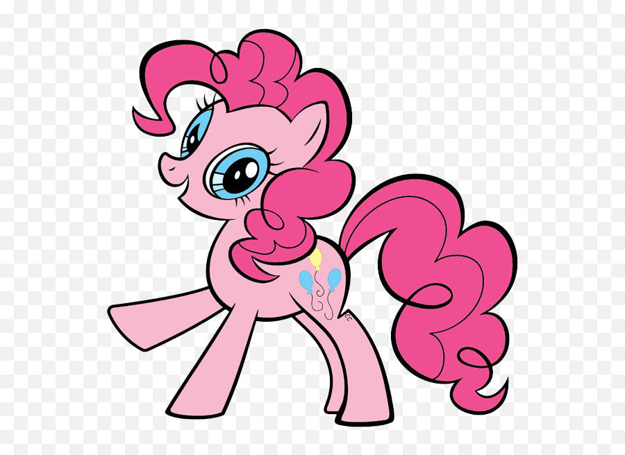 Easy Pinkie Pie Drawing - Little Pony Friendship Is Magic Png,Pink Sparkles Png