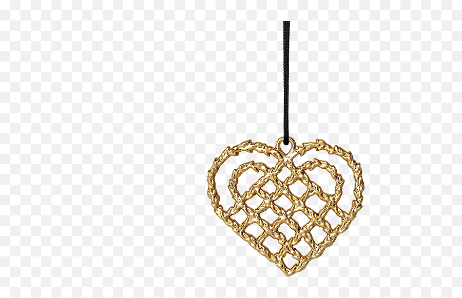 Braided Christmas Heart Ornament - Rosendahl Karen Blixen Jul Hjerte Png,Holiday Icon Chrome Stocking Holder