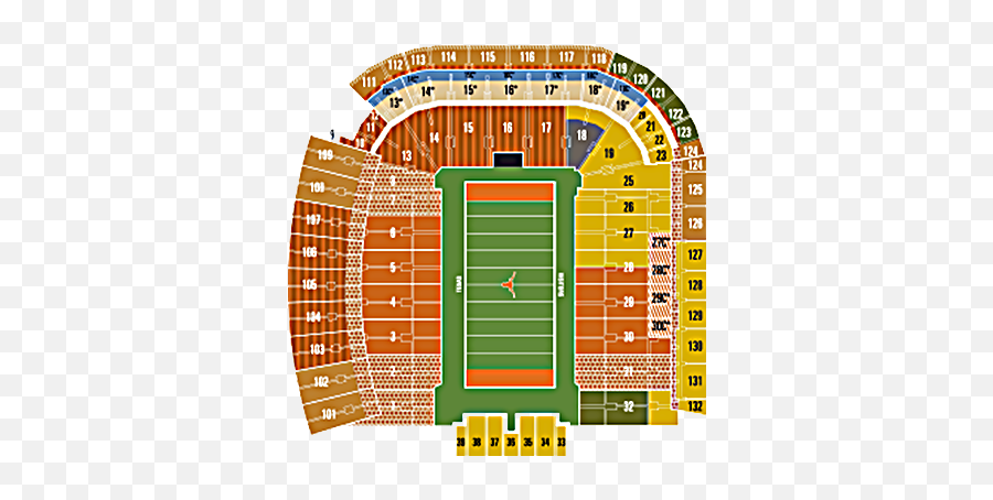 Darrell K Royal Texas Memorial Stadium - Austin Tx Darrell K Royal Stadium Seating Chart Png,Icon Dkr